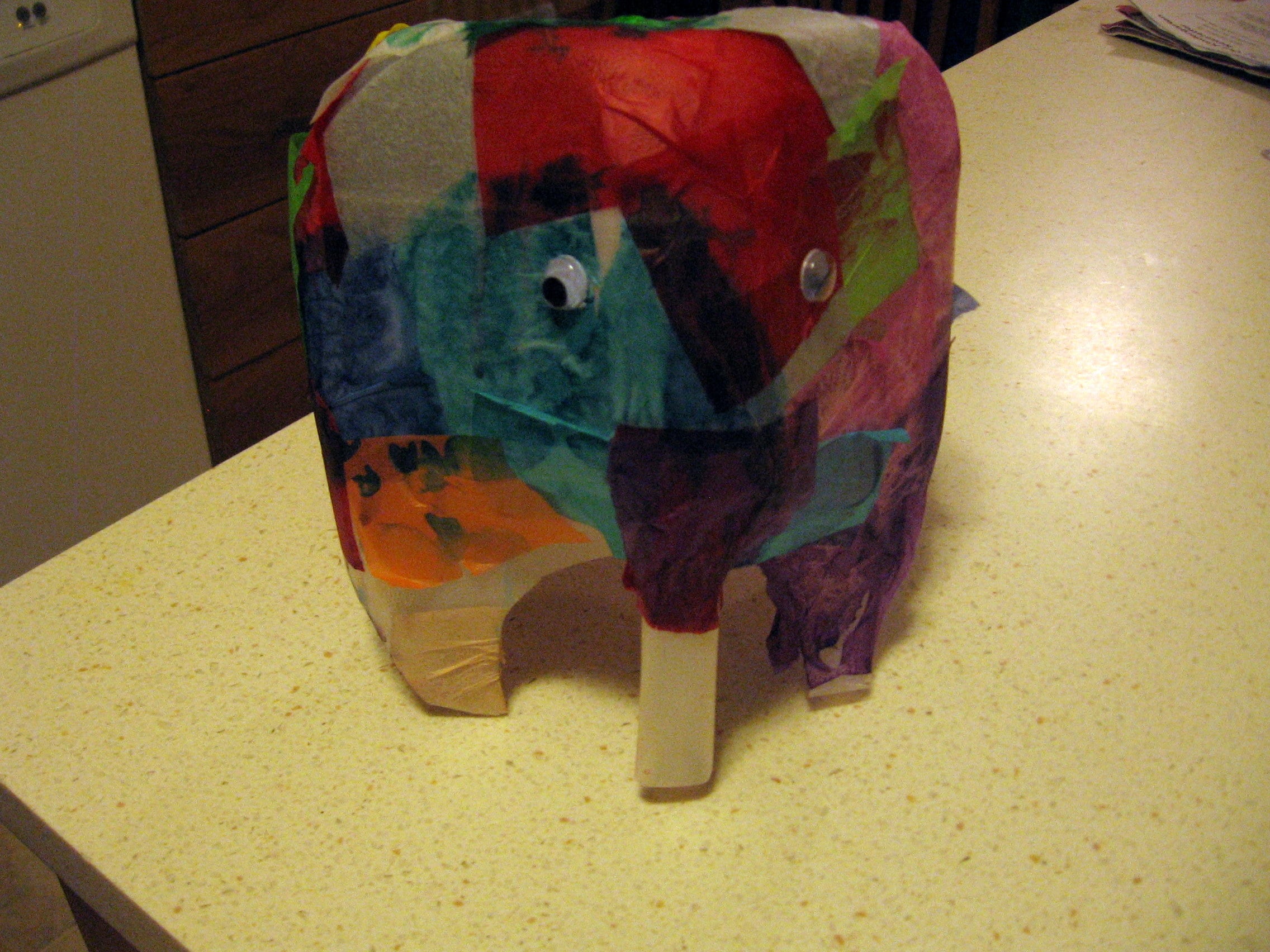 letter E milk jug Elmer