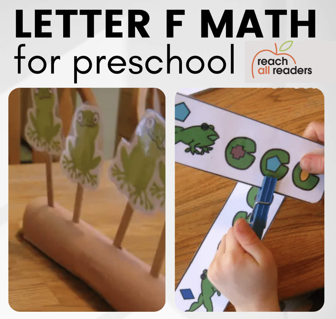 Letter F Math Activities - Reach All Readers
