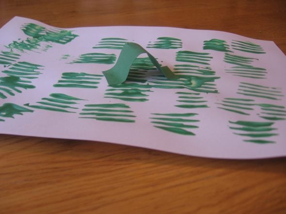 letter I inchworm craft