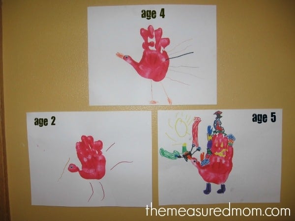 letter H handprint hen