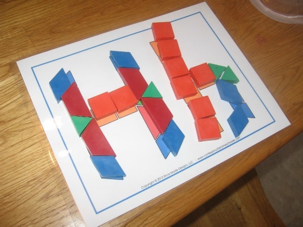 pattern block H's