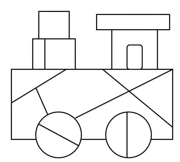train coloring page