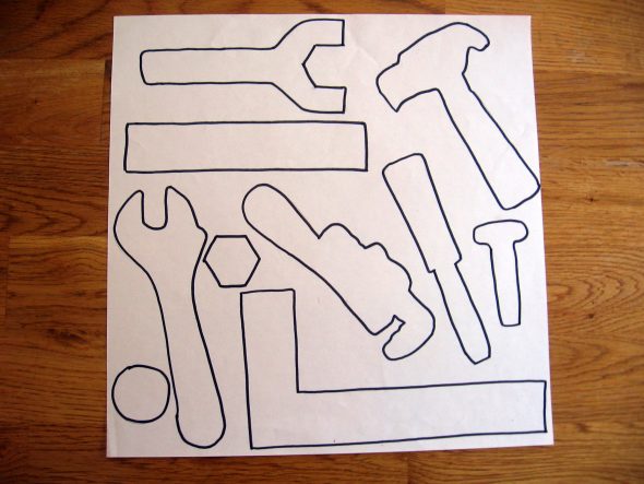 traced toy tools 