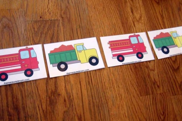 truck pattern cards