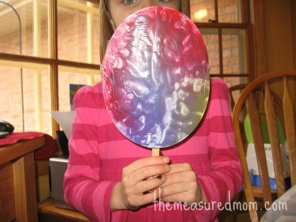 not messy painted lollipop