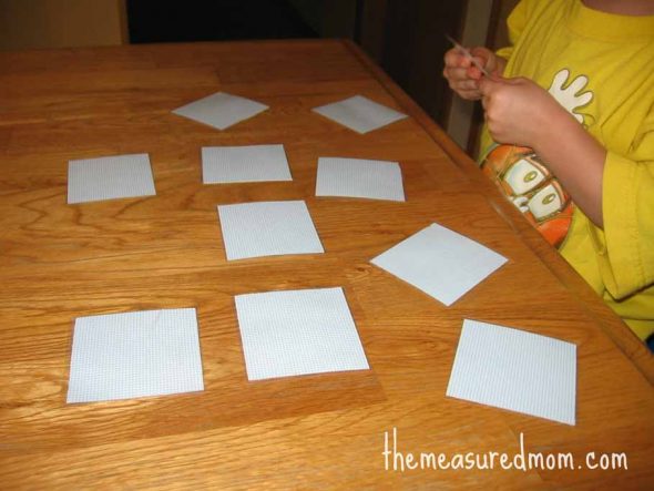child playing matching transportation memory game