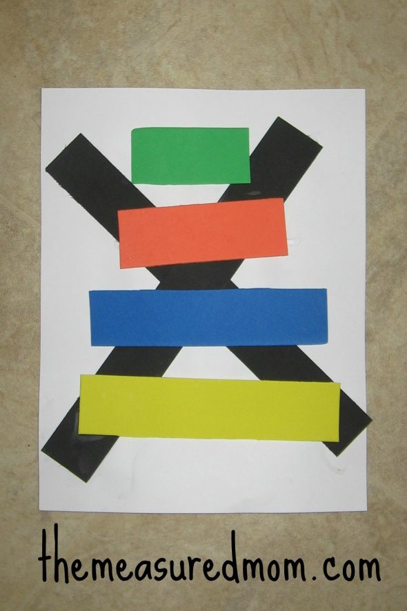 Xylophone foam craft letter X