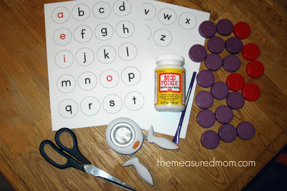 things you need to make milk cap letters