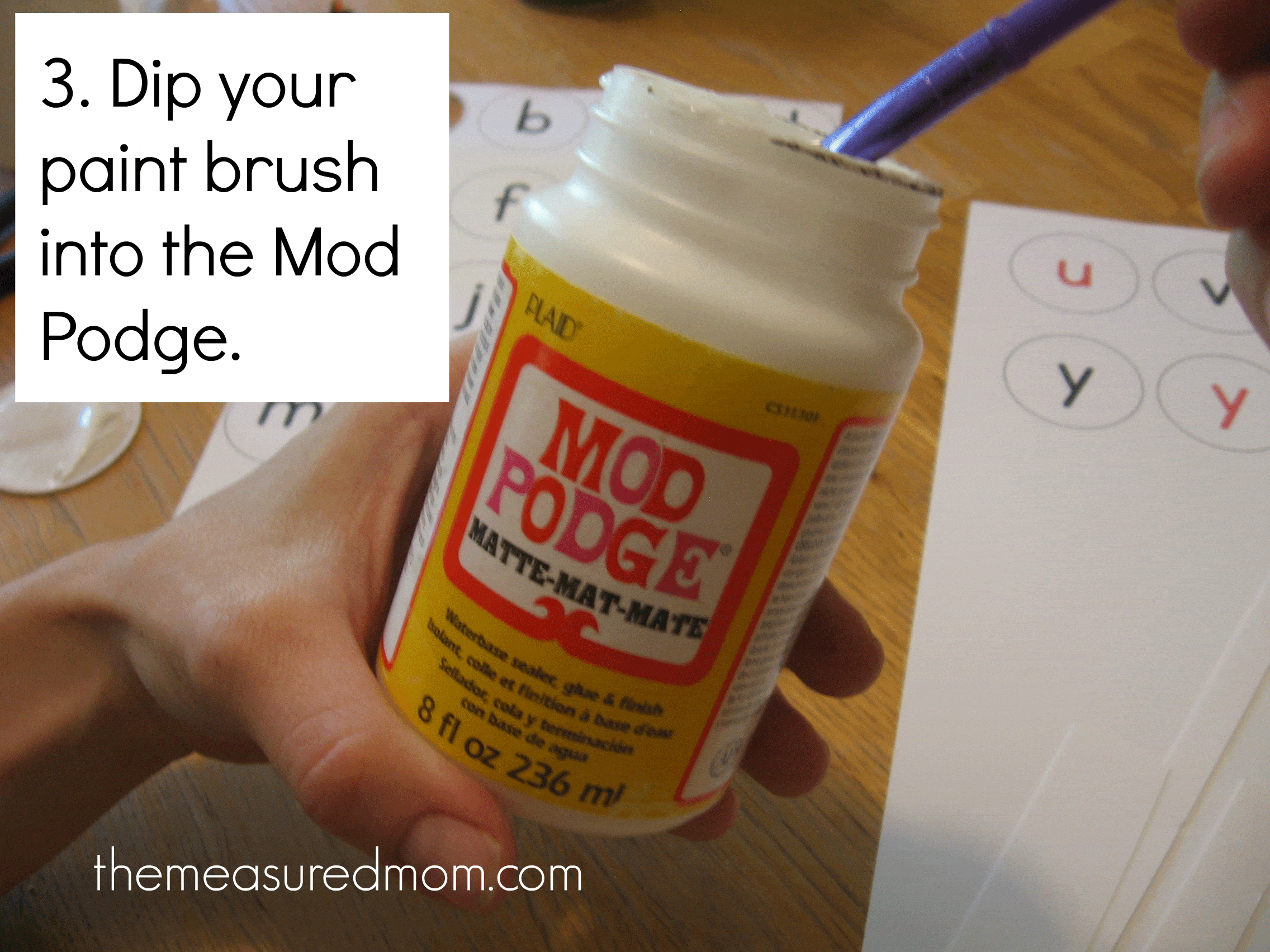 how to make milk cap letters