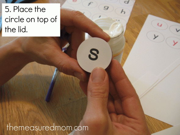 how to make milk cap letters