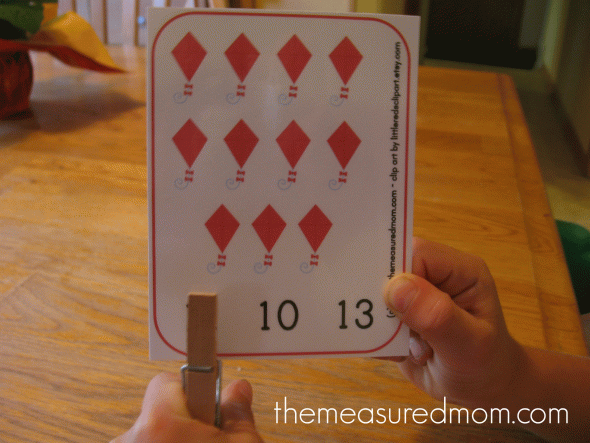 child clipping free kite printable clip cards