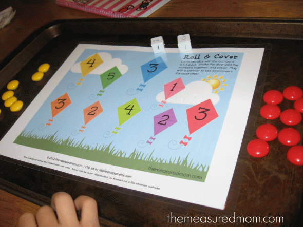 Get this free addition game for kids from PreK-grade 1!