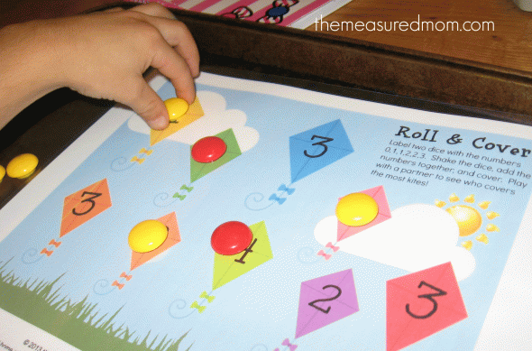 Get this free addition game for kids from PreK-grade 1!