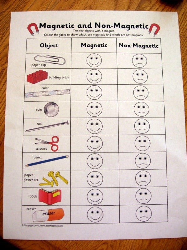 Check out our simple sensory fun for learning about magnets - just right for preschoolers and kindergartners!