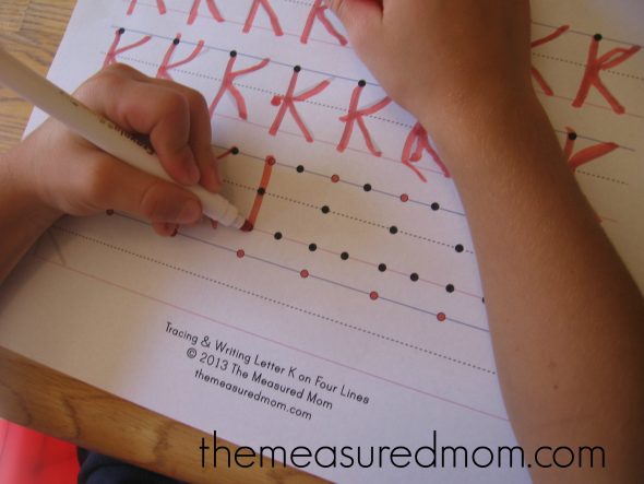 Check out this post for creative ways to teach kids to write the alphabet!