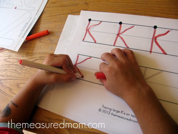 Check out this post for creative ways to teach kids to write the alphabet!