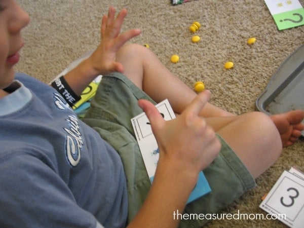 Teach missing addends with monster flip cards! 