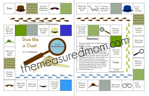 Get this free spelling game for kids in grades 1-4. Use with any word list!