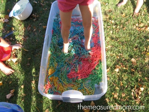 N is for noodles sensory play (8) - the measured mom