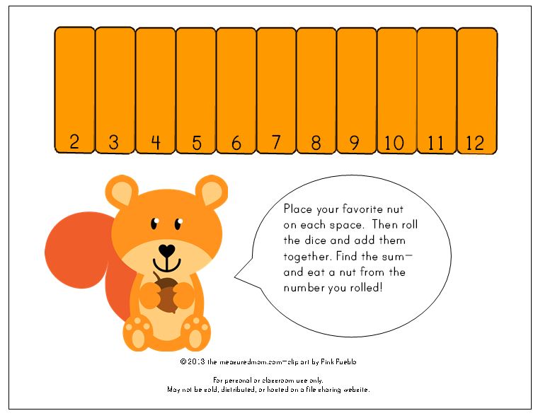 Check out this post for 6 fall math activities for preschool and kindergarten - with links to free printables!