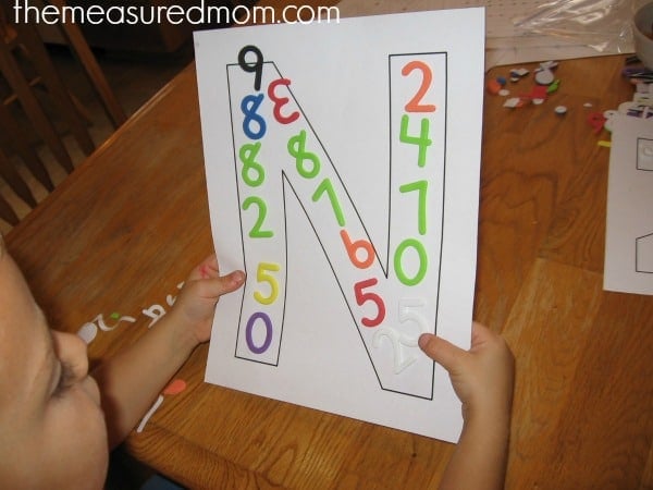 writing letter N (2) - the measured mom