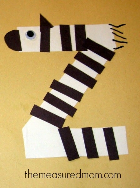 Looking for some crafts for letter Z for your preschoolers? We've got six great ideas right here!