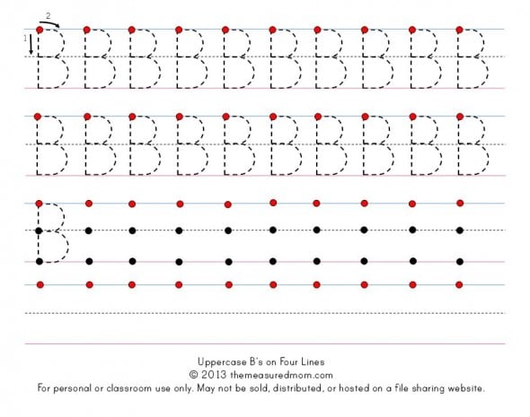 Get this set of free printable handwriting worksheets for preschool and kindergarten! 
