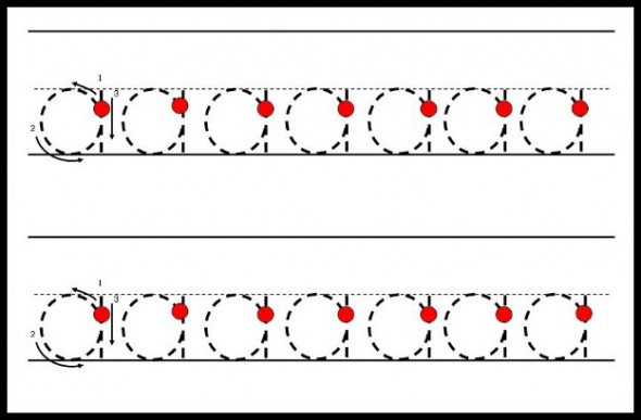 I don't think preschoolers should do a lot of handwriting practice, but these lowercase handwriting worksheets are perfect. 