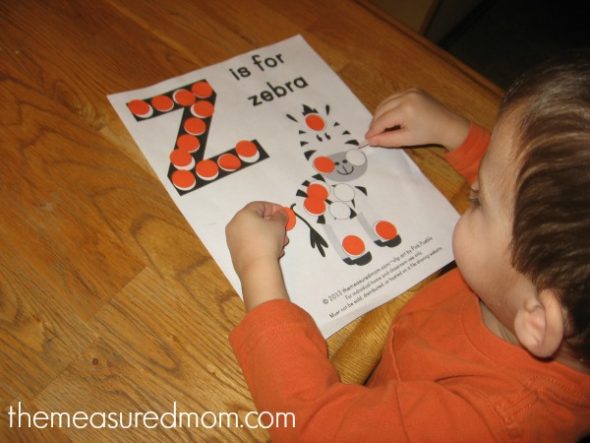 free letter z printable 3 - the measured mom
