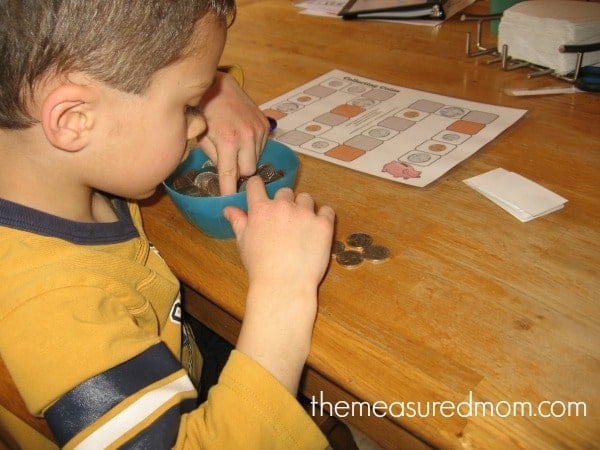 Teach the names of coins with this free printable game!