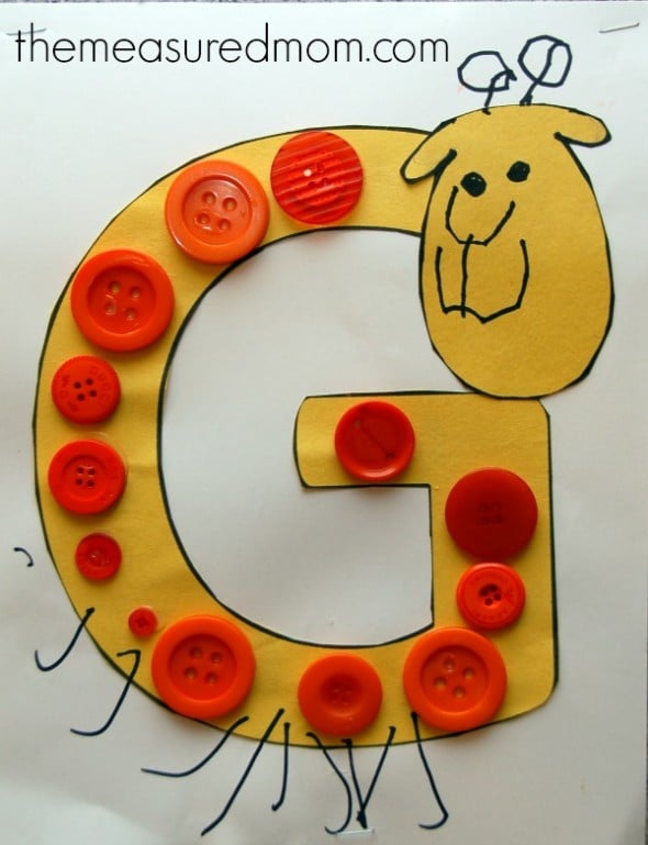 Check out this fun and simple crafts for toddlers and preschoolers - all featuring the letter G.