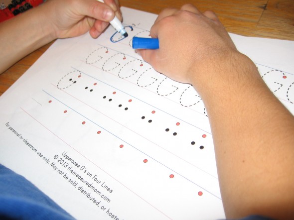 make letter G on level three page