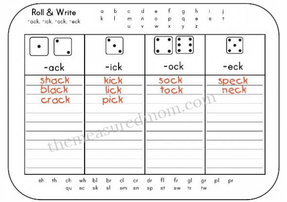 I love these spelling games because they're for one player! Just print and give your child a die for some short vowel spelling practice. 