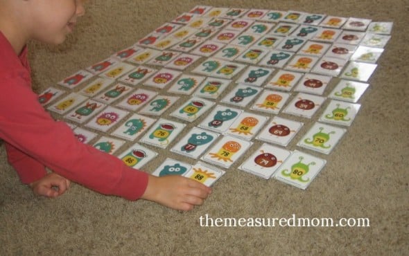 Make your own hundreds chart with these free monster number cards... and find other fun ways to use them! 