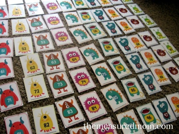 Make your own hundreds chart with these free monster number cards... and find other fun ways to use them! 