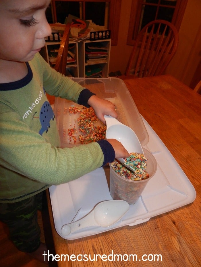 rainbow sensory play 7