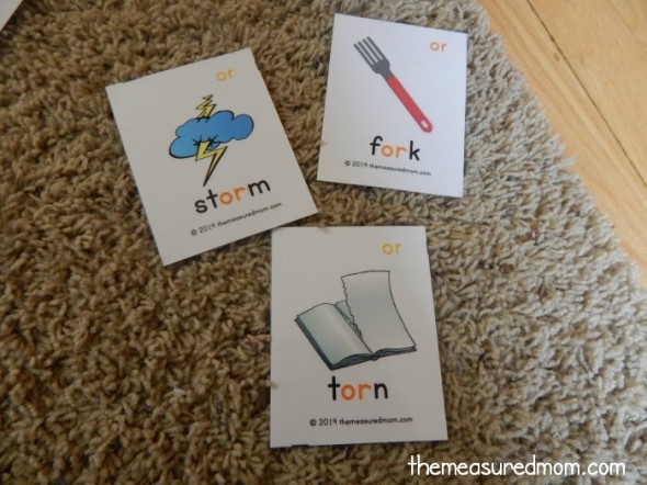 My early reader LOVED this r controlled vowels activity. We played it three times in a row!