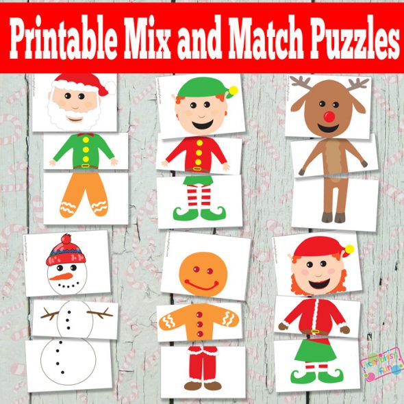 So many printable Christmas games for kids! 