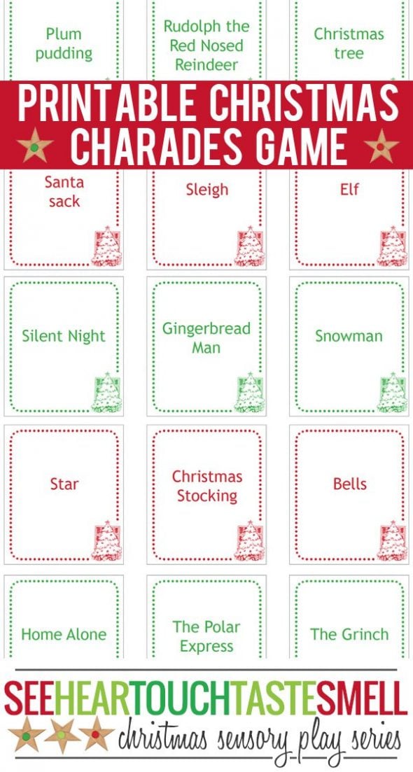 So many printable Christmas games for kids! 