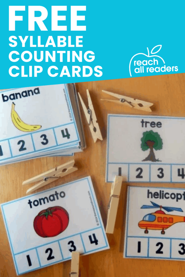 Practice syllable counting with these free syllable cards! Count the chunks in 1,2,3, and 4 syllable words.