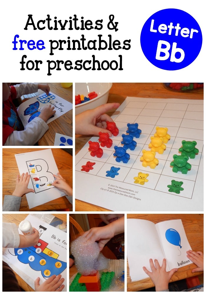 Looking for fun, hands-on letter B activities to do with your preschooler? We've got a ton! Free printables included!