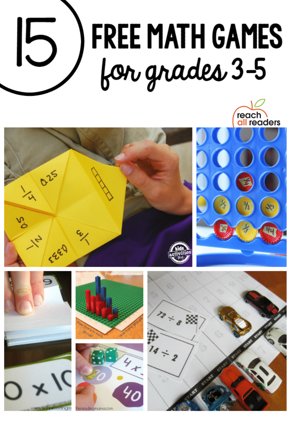 Math games for grade 3 and up - Reach All Readers