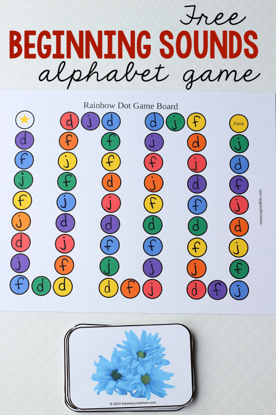 This free letters and sounds game is awesome. Choose the letters and sounds you want to practice, print the cards, and label the game board. Love that you can differentiate! 