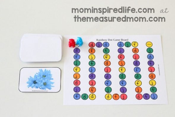 This free letters and sounds game is awesome. Choose the letters and sounds you want to practice, print the cards, and label the game board. Love that you can differentiate! 