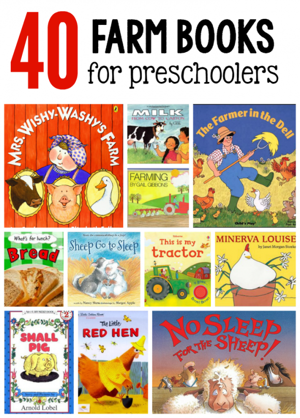 These farm books for preschoolers are wonderful to read during a preschool farm theme! 