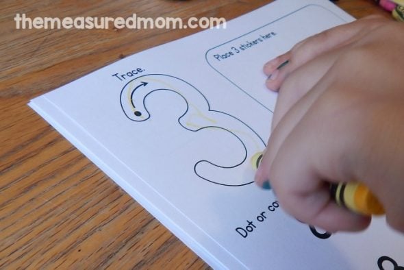 These free number worksheets for preschool reinforce a variety of skills... with lots of hands-on practice! 