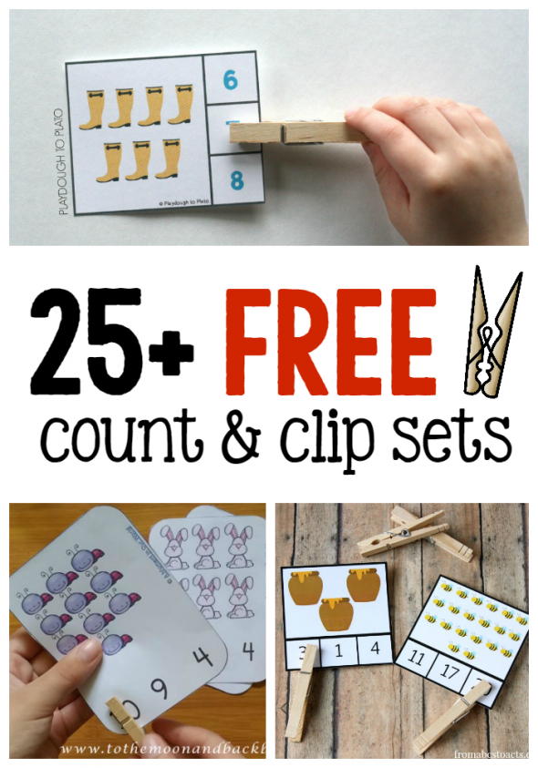 Over 25 sets of themed count and clip cards... great for preschool and kindergarten math centers! 