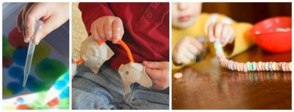 These fine motor activities for preschoolers are simple and easy to prepare - love! 