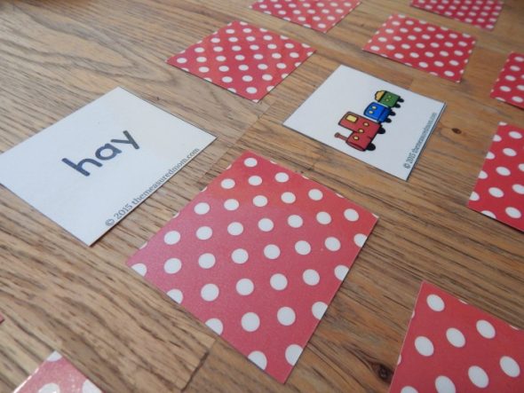 It's a free long a game! Print this set of 24 matching pairs to help your child learn to read and spell the long a words.