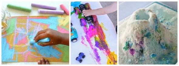 Check out these 26 process art ideas for preschool - one for every letter of the alphabet! 